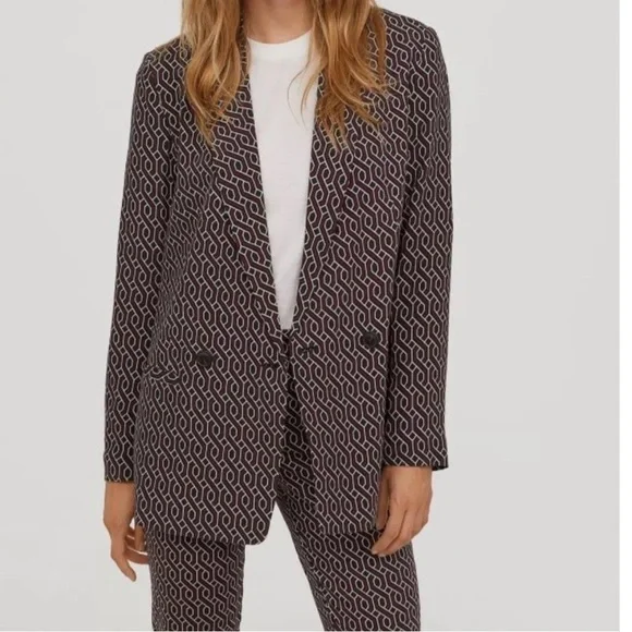 GP & J Baker H&M Collection Red Patterned Blazer - Picture 5 of 16